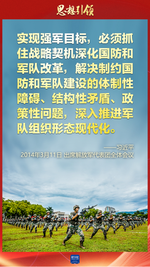 思想引領｜兩會上，習主席這樣談強軍之路