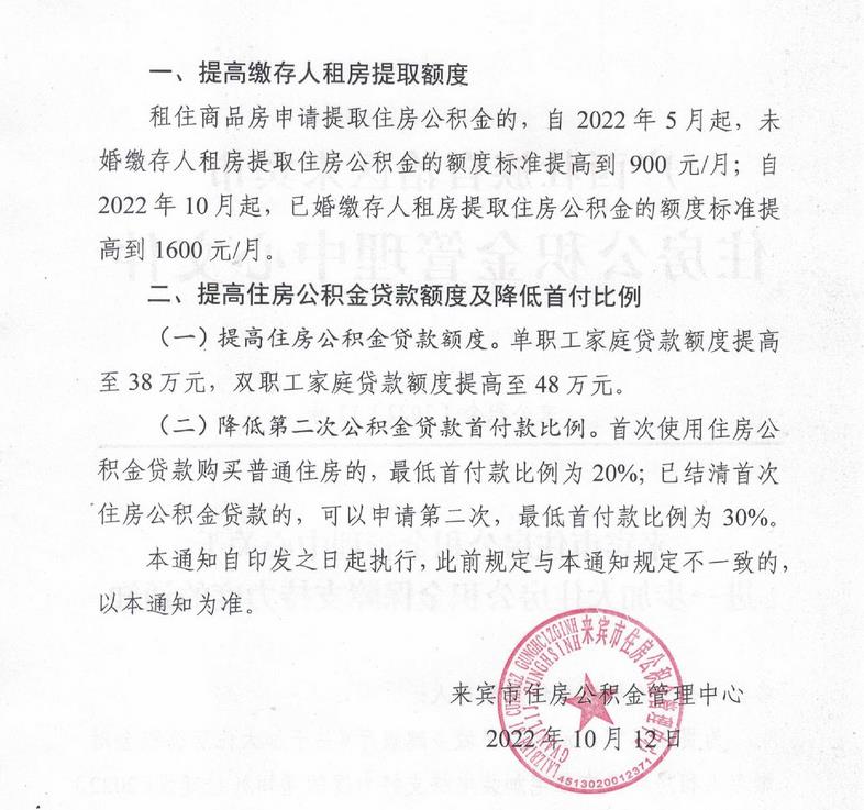 廣西來賓市住房公積金管理中心網(wǎng)站信息截圖。