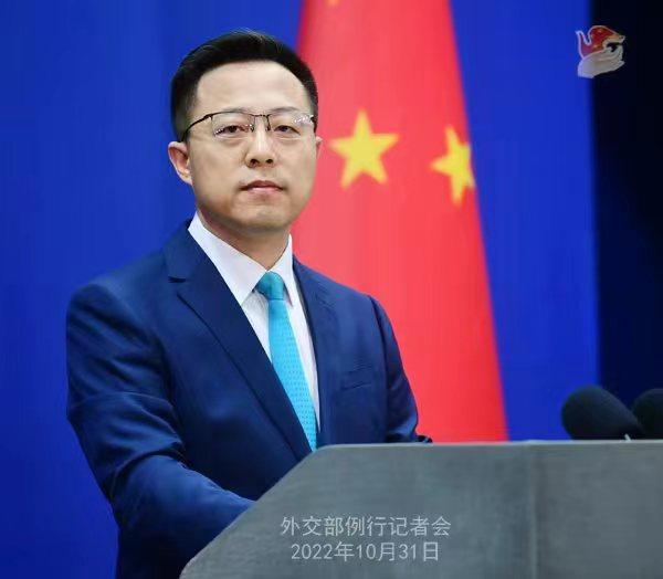 外交部發(fā)言人趙立堅(jiān)。 薛偉 攝