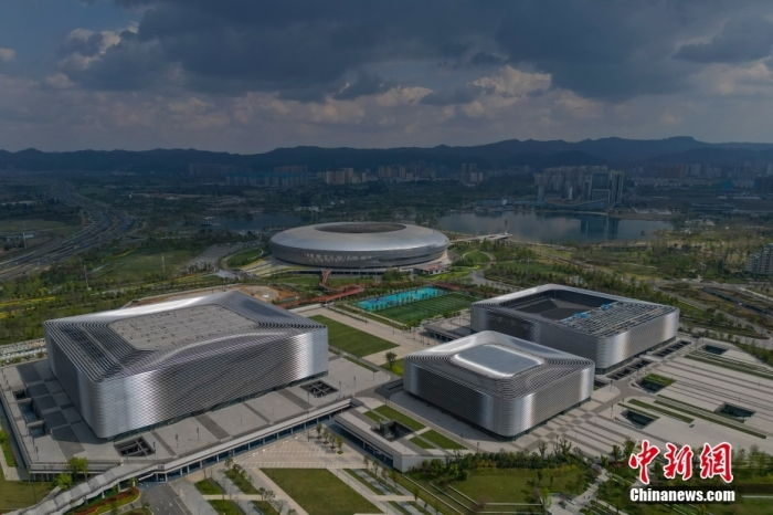 資料圖：航拍成都大運(yùn)會(huì)主場(chǎng)館。<a target='_blank' href='/' _fcksavedurl='/'><p  align=
