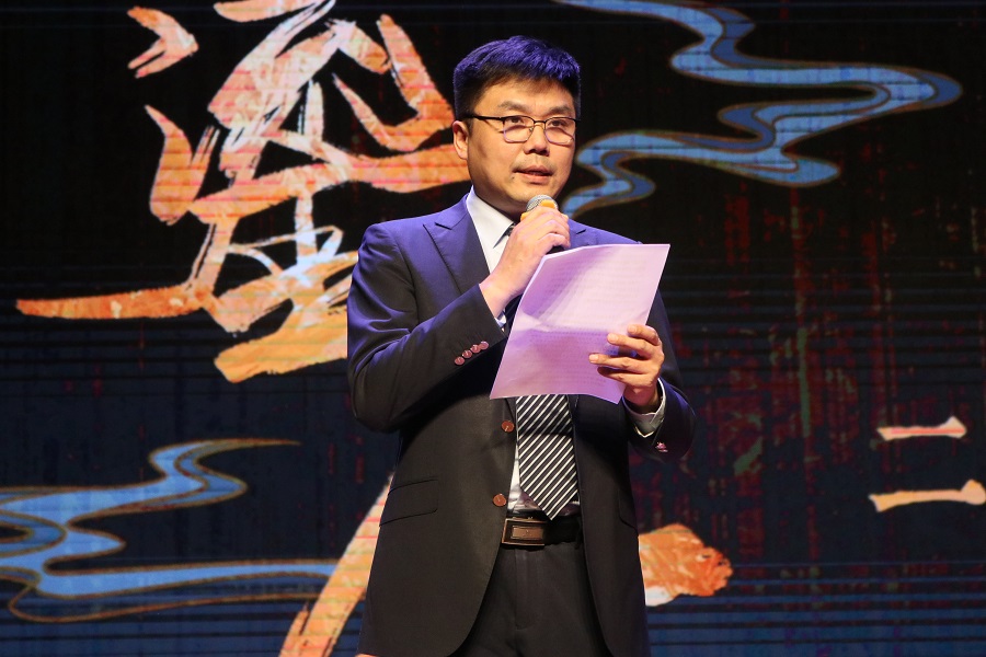 北京外國語大學(xué)黨委常委、副校長趙剛在活動(dòng)現(xiàn)場講話。主辦方供圖