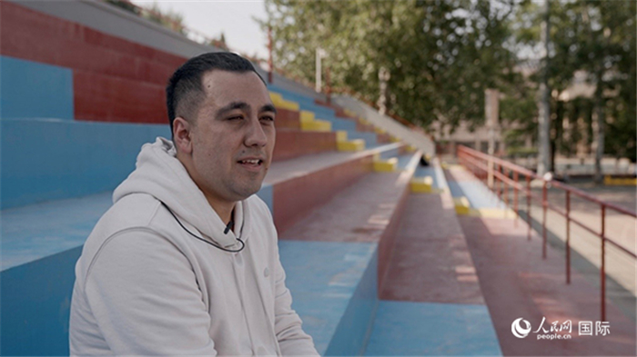 土庫(kù)曼斯坦留學(xué)生若賀曼。人民網(wǎng) 張文捷攝