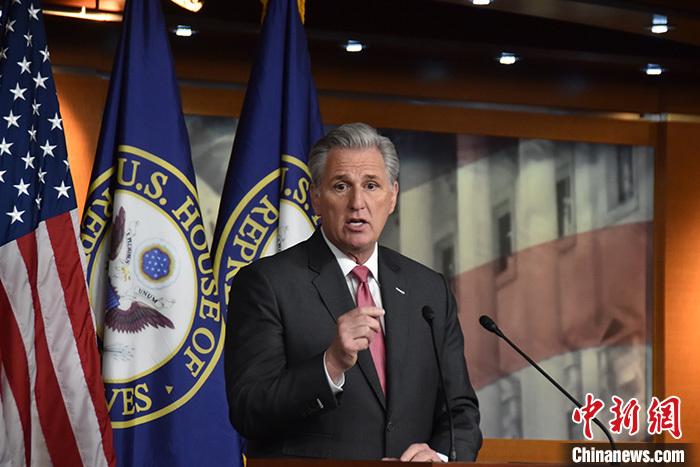 資料圖：美國眾議院議長麥卡錫。<a target='_blank' href='/'><p  align=