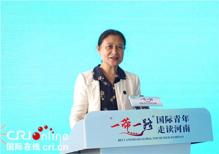 中國人民對外友好協(xié)會二級巡視員李冬梅致辭。賈親親 攝