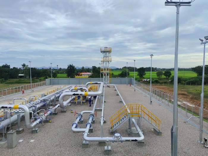 泰國(guó)新崗天然氣管道項(xiàng)目首站。卡瑪萊 攝