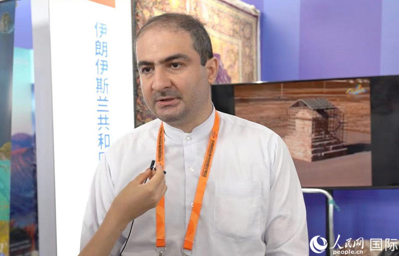 圖為伊朗使館媒體和公共外交專(zhuān)員阿米爾·曼蘇里。人民網(wǎng) 王禹蘅攝