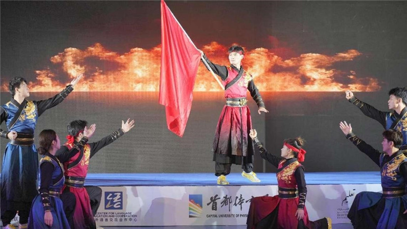 圖為“華夏風(fēng) 功夫情”演出場景，中國駐阿聯(lián)酋大使館供圖