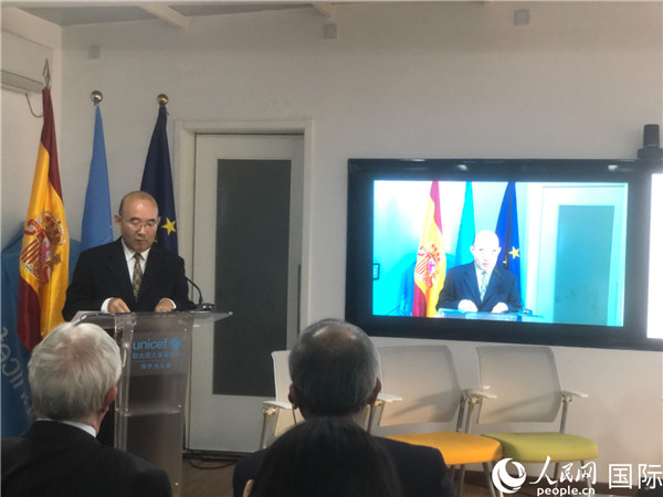 生態(tài)環(huán)境部應(yīng)對(duì)氣候變化司一級(jí)巡視員孫楨在研討會(huì)上致辭。 人民網(wǎng)記者 趙健攝