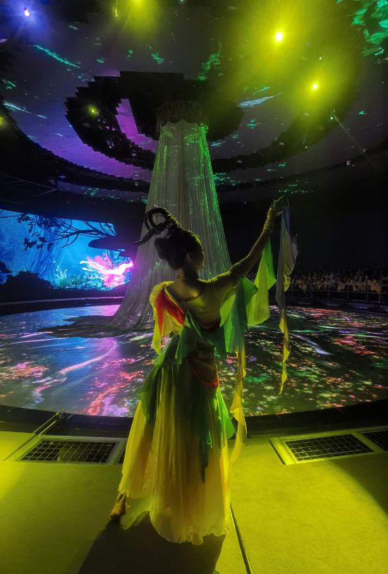 　　《天釀》演出場(chǎng)景。本報(bào)記者常雯宜攝