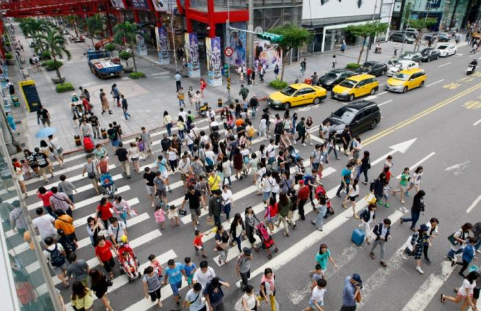 圖為信義商圈。圖片來源：臺(tái)灣“中時(shí)新聞網(wǎng)”。