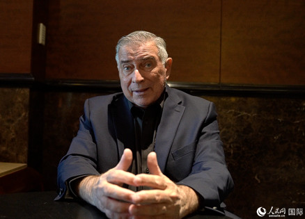 美中航空遺產(chǎn)基金會(huì)主席杰弗里·格林接受人民網(wǎng)專訪。 人民網(wǎng) 趙瞳攝