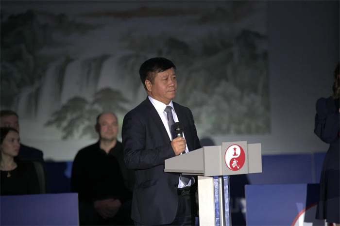 中國駐俄羅斯大使張漢暉致辭。駐俄羅斯大使館供圖