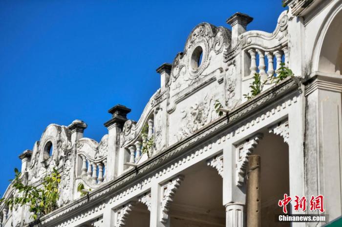 圖為文昌鋪前騎樓老街南洋風格建筑。 <a target='_blank' href='/' _fcksavedurl='/' ><p  align=