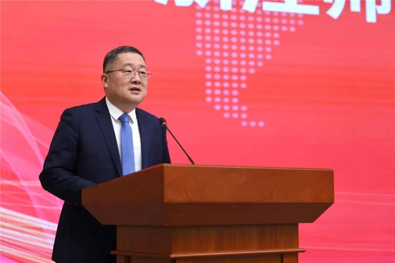 浙江師范大學黨委書記鄭孟狀致辭。主辦方供圖