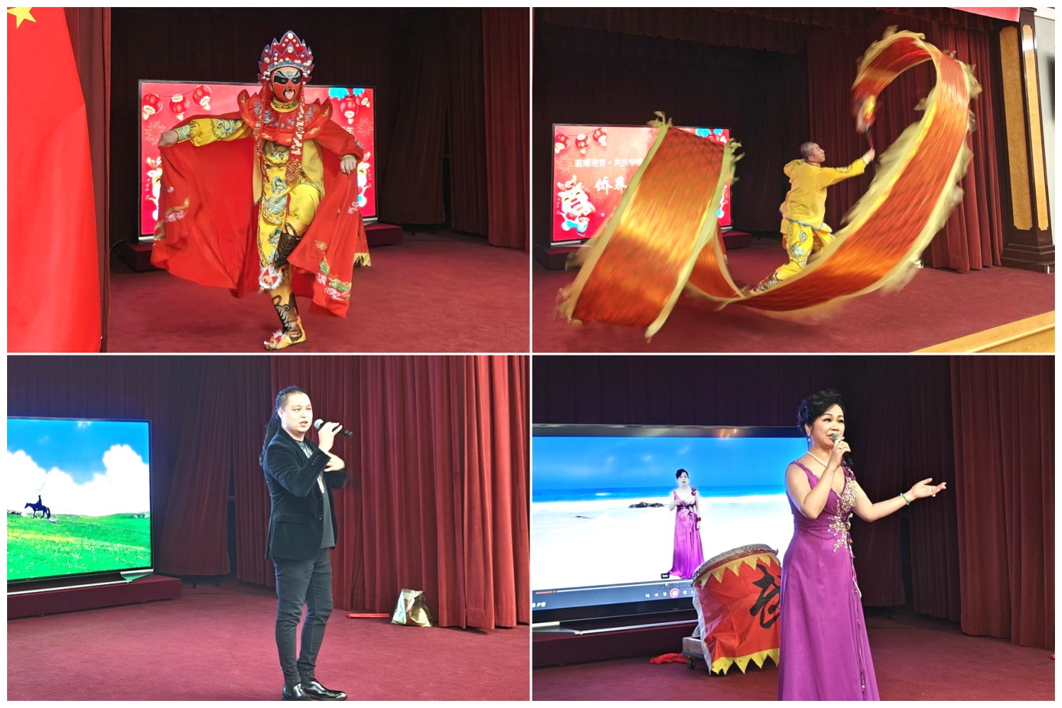 當?shù)貎S界知名演員獻上精彩演出。主辦方供圖