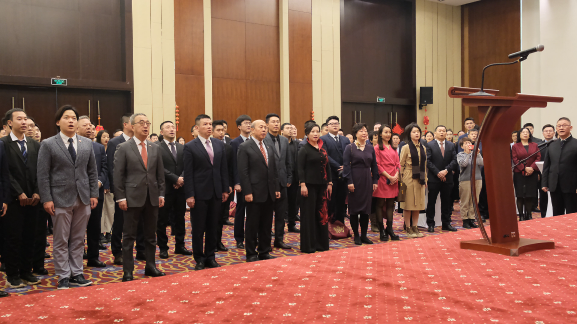 駐白俄羅斯使館2024年新春招待會(huì)現(xiàn)場(chǎng)。 駐白俄羅斯使館供圖