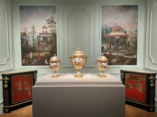 路易十五王后瑪麗·萊什琴斯卡的“中國人廳”。新華社記者徐壯 攝