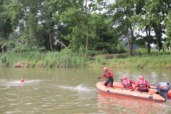 演習(xí)現(xiàn)場(chǎng)。四川省應(yīng)急管理廳供圖