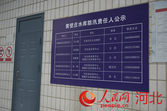 防汛責(zé)任人公示牌。人民網(wǎng)祝龍超攝