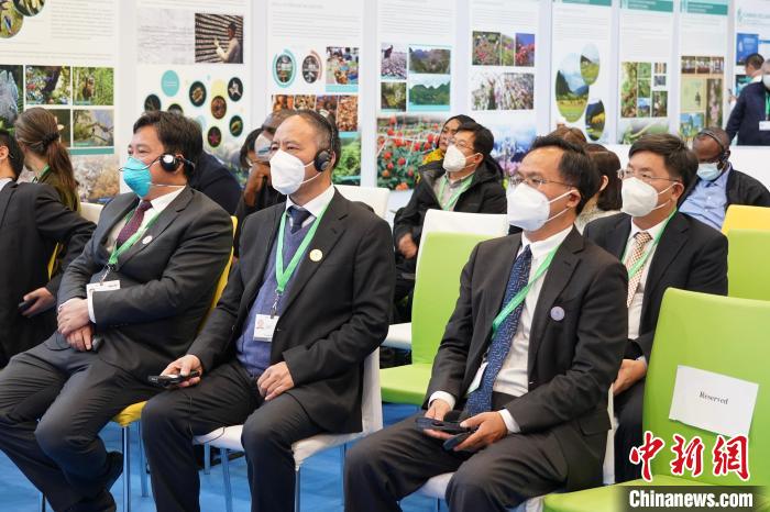 圖為極小種群物種和生物多樣性保護(hù)邊會(huì)現(xiàn)場(chǎng)?！≡颇鲜×謽I(yè)和草原局供圖