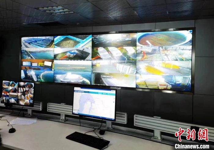 資料圖為生產(chǎn)平臺實時監(jiān)控視頻實現(xiàn)高速率、低時延回傳?！∏嗪Ｒ苿雍Ｄ戏止竟﹫D