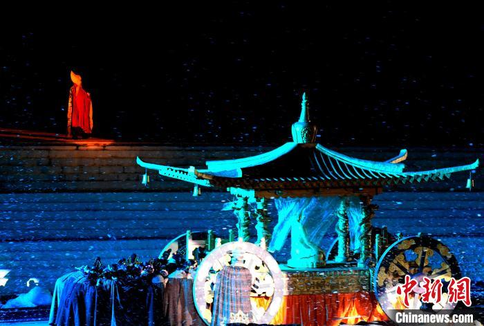 3月17日，西藏拉薩，《文成公主》大型史詩(shī)劇演出現(xiàn)場(chǎng)?！±盍?攝