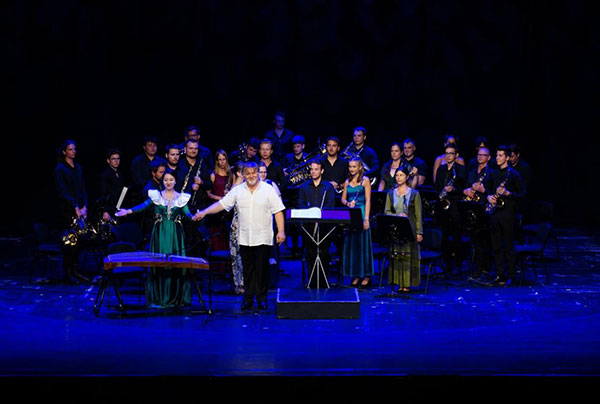 2024匈牙利青少年國(guó)際音樂會(huì)節(jié)目《茉莉花》表演舞臺(tái)現(xiàn)場(chǎng)。兒促會(huì)藝教委供圖