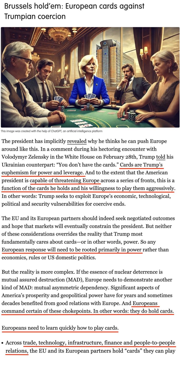 深觀察丨“只要團(tuán)結(jié)，歐盟反制美國的王牌很多”