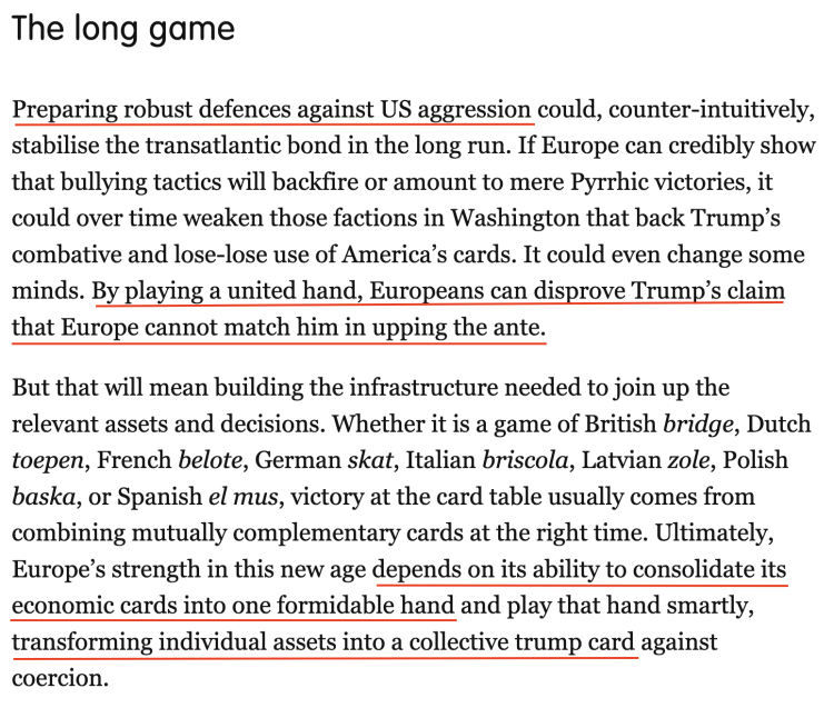 深觀察丨“只要團(tuán)結(jié)，歐盟反制美國的王牌很多”