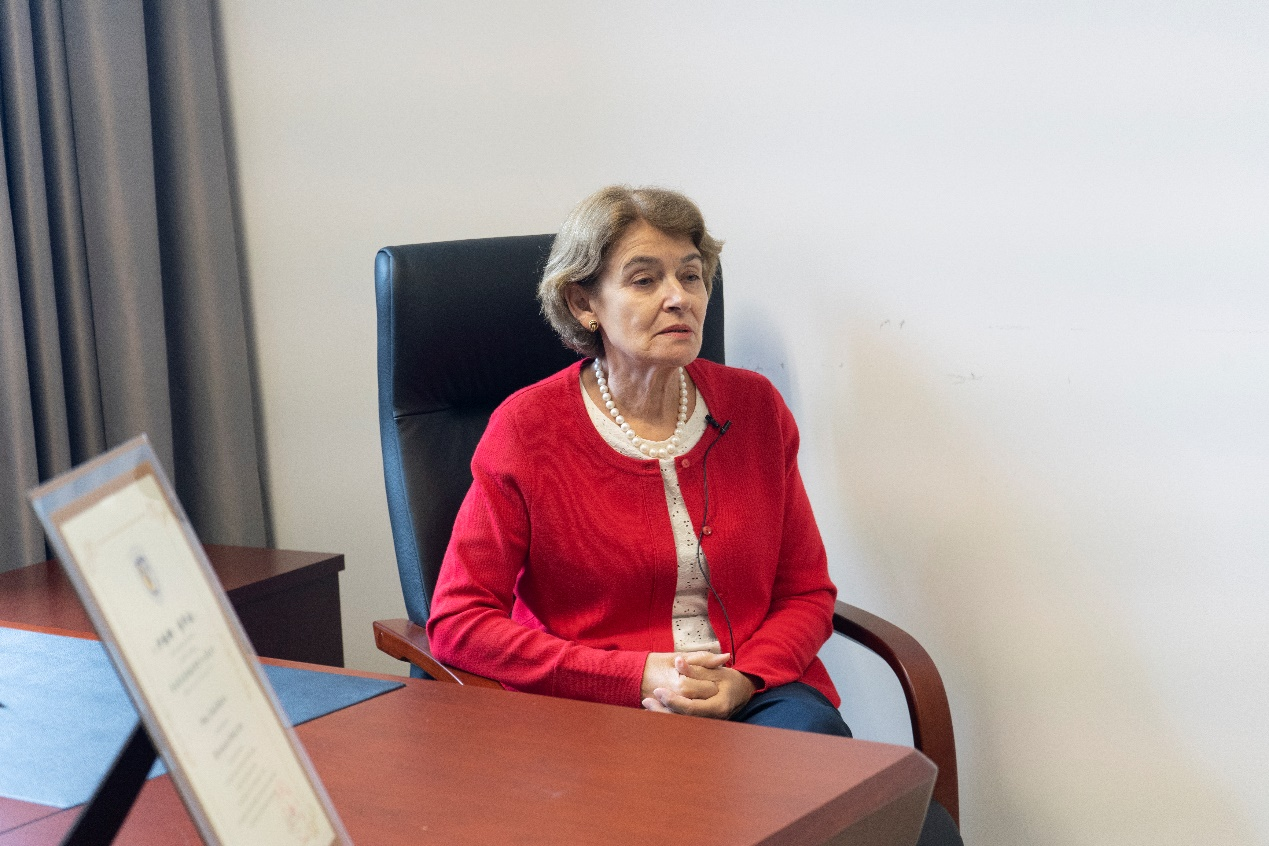 聯(lián)合國(guó)教科文組織前總干事伊琳娜·博科娃接受人民網(wǎng)采訪。人民網(wǎng) 常沙攝