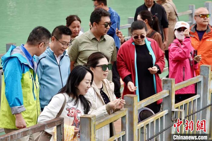 全國(guó)新的社會(huì)階層人士服務(wù)團(tuán)考察林芝巴河鎮(zhèn)生態(tài)保護(hù)項(xiàng)目?！∧岈?shù)┰龉﹫D