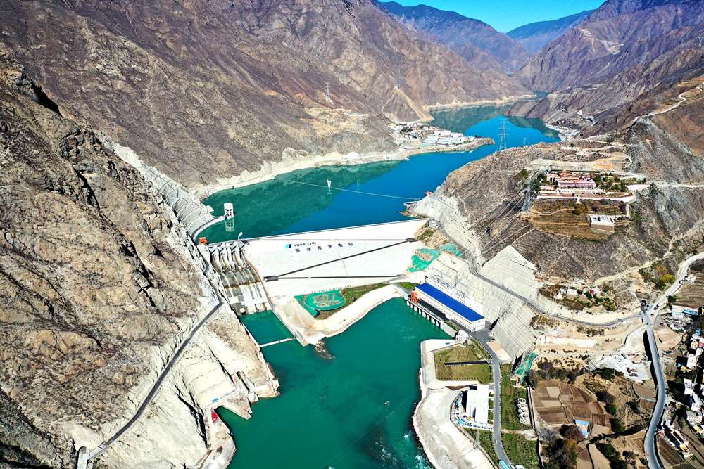 蘇洼龍水電站全景。吳雛音 攝