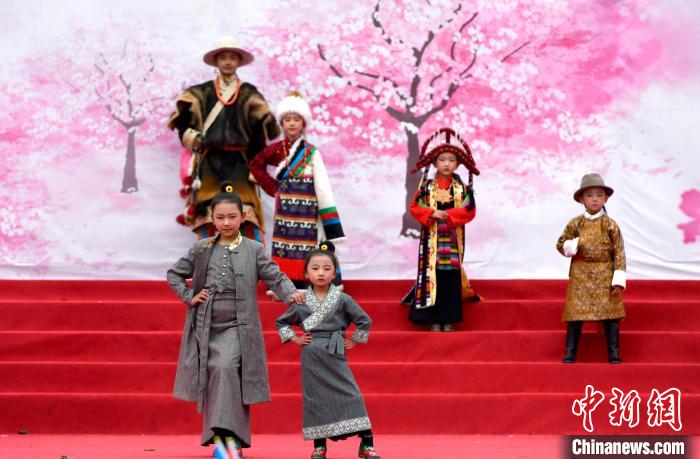 3月28日，西藏林芝第二十屆桃花旅游文化節(jié)開幕式上的文藝表演?！±盍?攝
