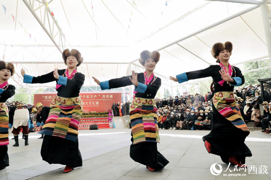 舞蹈《熱巴多吉》。人民網(wǎng) 次仁羅布攝