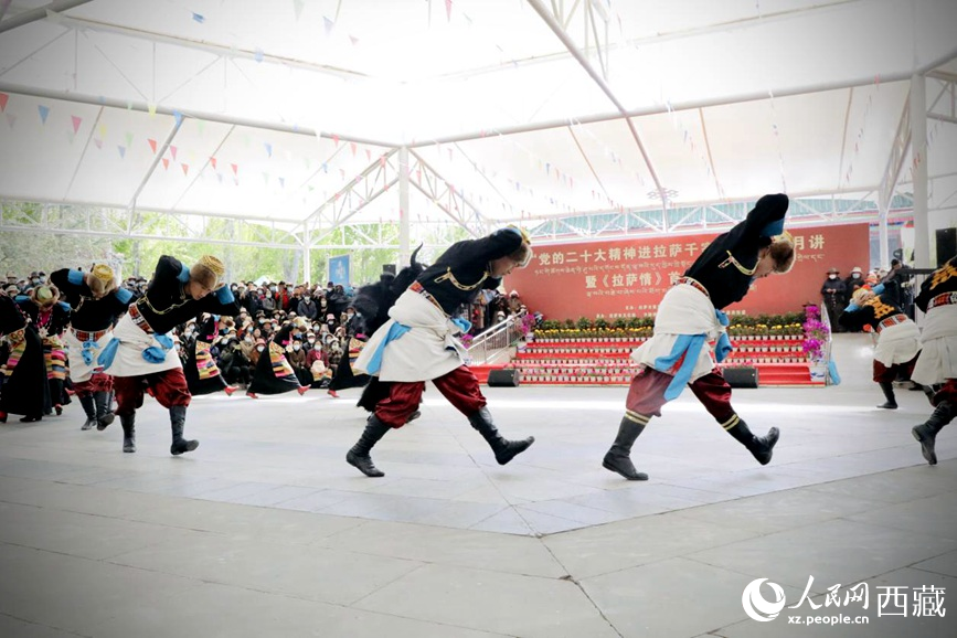 舞蹈《守望青稞》。人民網(wǎng) 次仁羅布攝