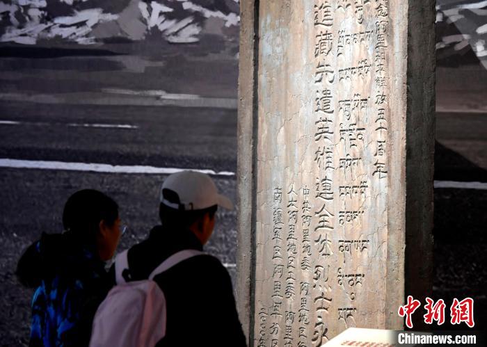 圖為5月18日，觀眾正在欣賞展覽?！±盍?攝