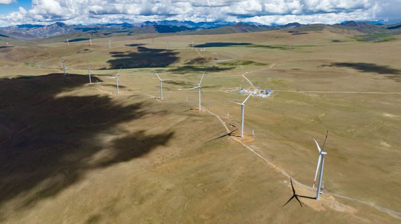 西藏措美哲古風(fēng)電場(chǎng)。受訪者供圖