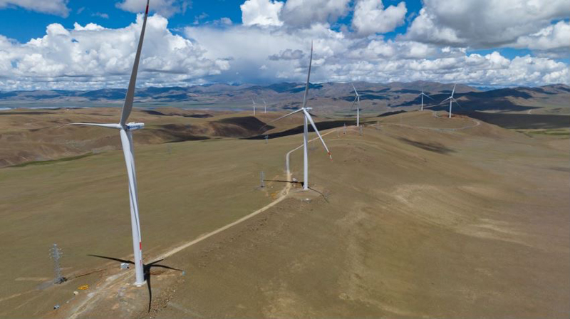 西藏措美哲古風(fēng)電場(chǎng)。受訪者供圖