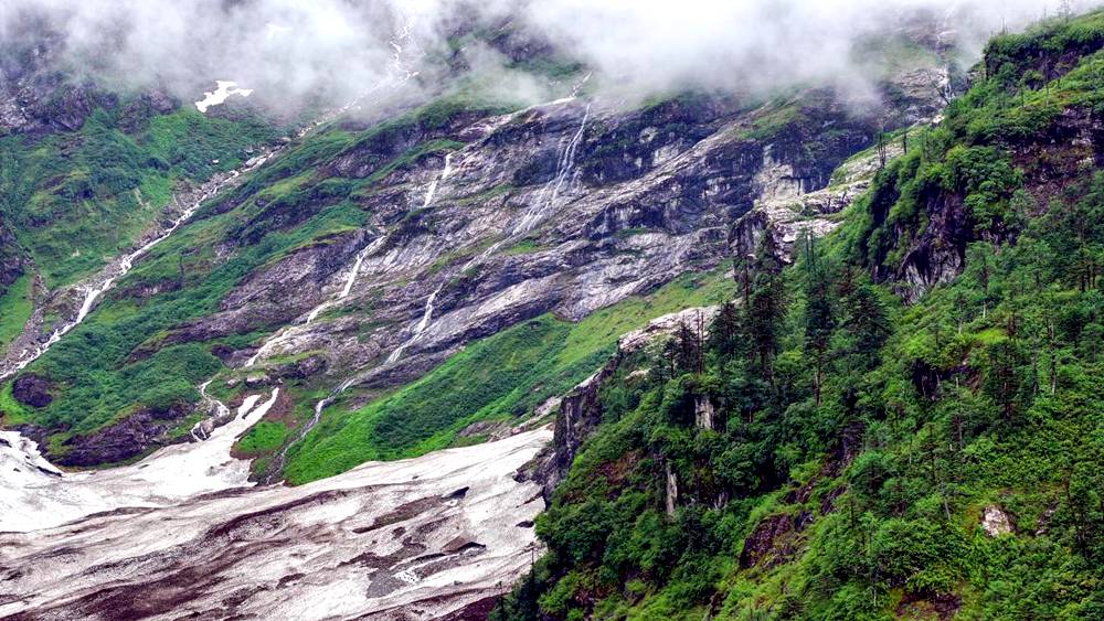 磅礴的河流滋養(yǎng)著山間草木。張澤坤攝