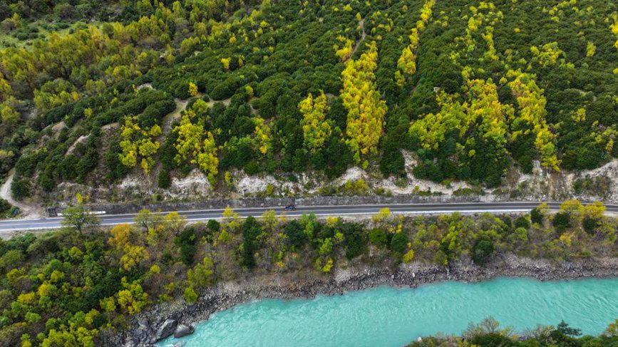 去往墨脫的路上，秋色正明。張澤坤攝
